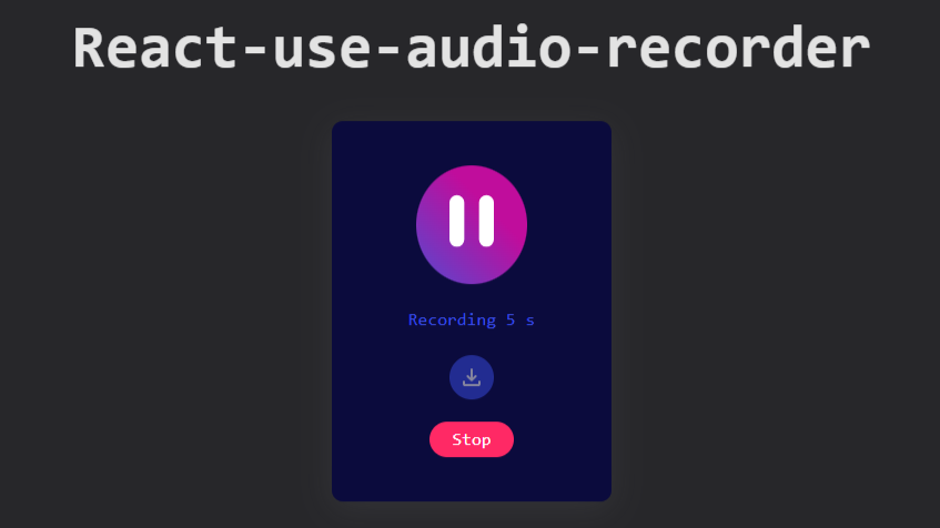 react-use-audio-recorder